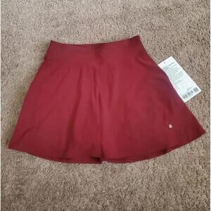 lululemon lightweight high-rise tennis skirt Dark Red Burgandy size 2 NEW!
